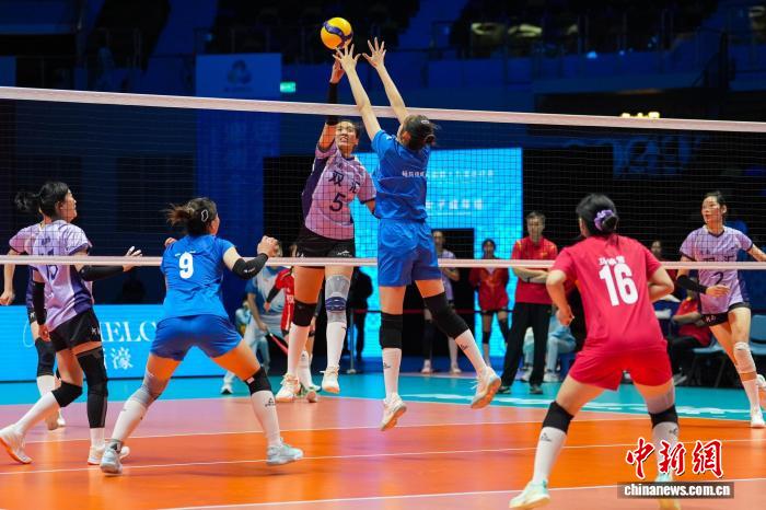 粤港澳全运会女子排球小组赛：广东队首胜到手